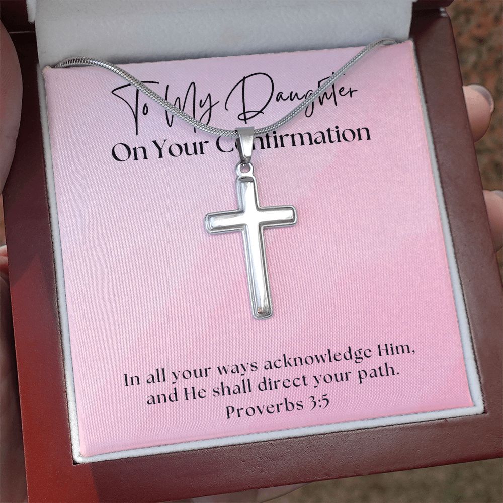 Confirmation Gift For Girl | Your Path Cross Necklace 0815SSCN