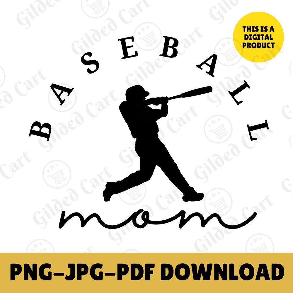 Digital Instant Download - Baseball Mom M06-3