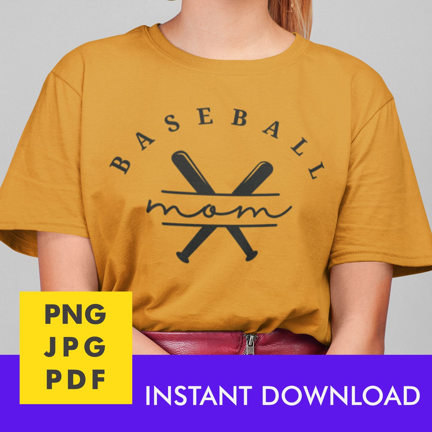 Digital Instant Download - Baseball Mom M06-2