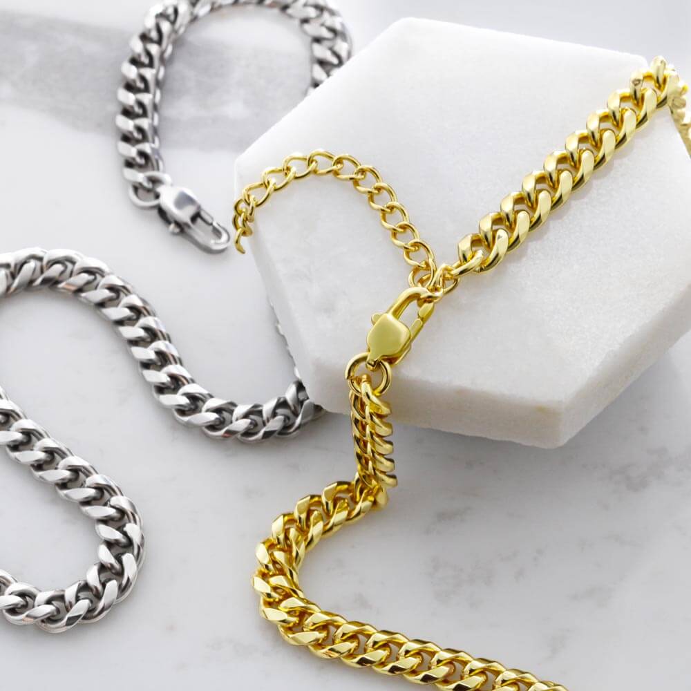 Gift For Boyfriend | My Heart Cuban Link Necklace 0775T6C