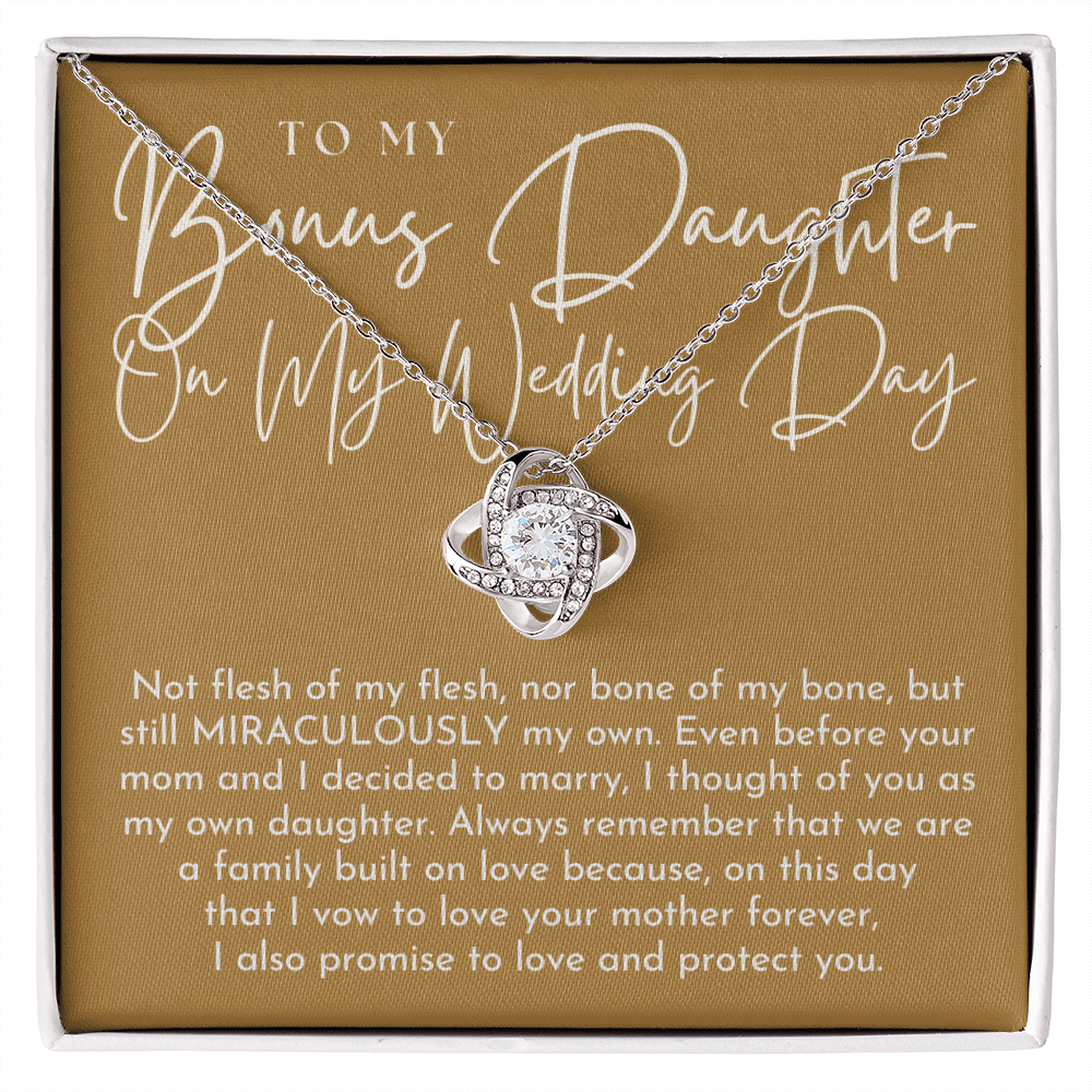 Stepdaughter Wedding Gift On This Day Necklace 0555T3 Gilded Cart