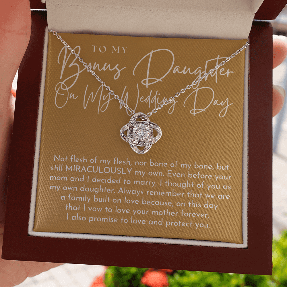 Stepdaughter Wedding Gift | On This Day Necklace 0555T3 – Gilded Cart