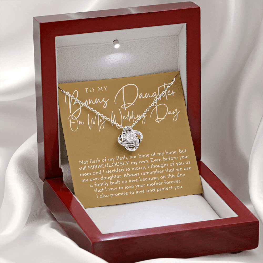 Stepdaughter Wedding Gift | On This Day Necklace 0555T3 – Gilded Cart